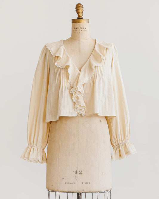 Romantic Parchment Blouse